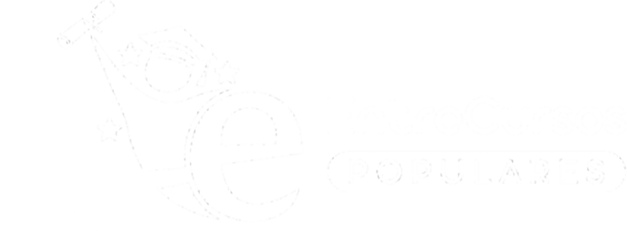 EntreCursos Populares Símbolo Horizontal Branco